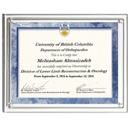 Magnetic Clear on Clear Acrylic Certificate Frame (13" x 10 1/2")